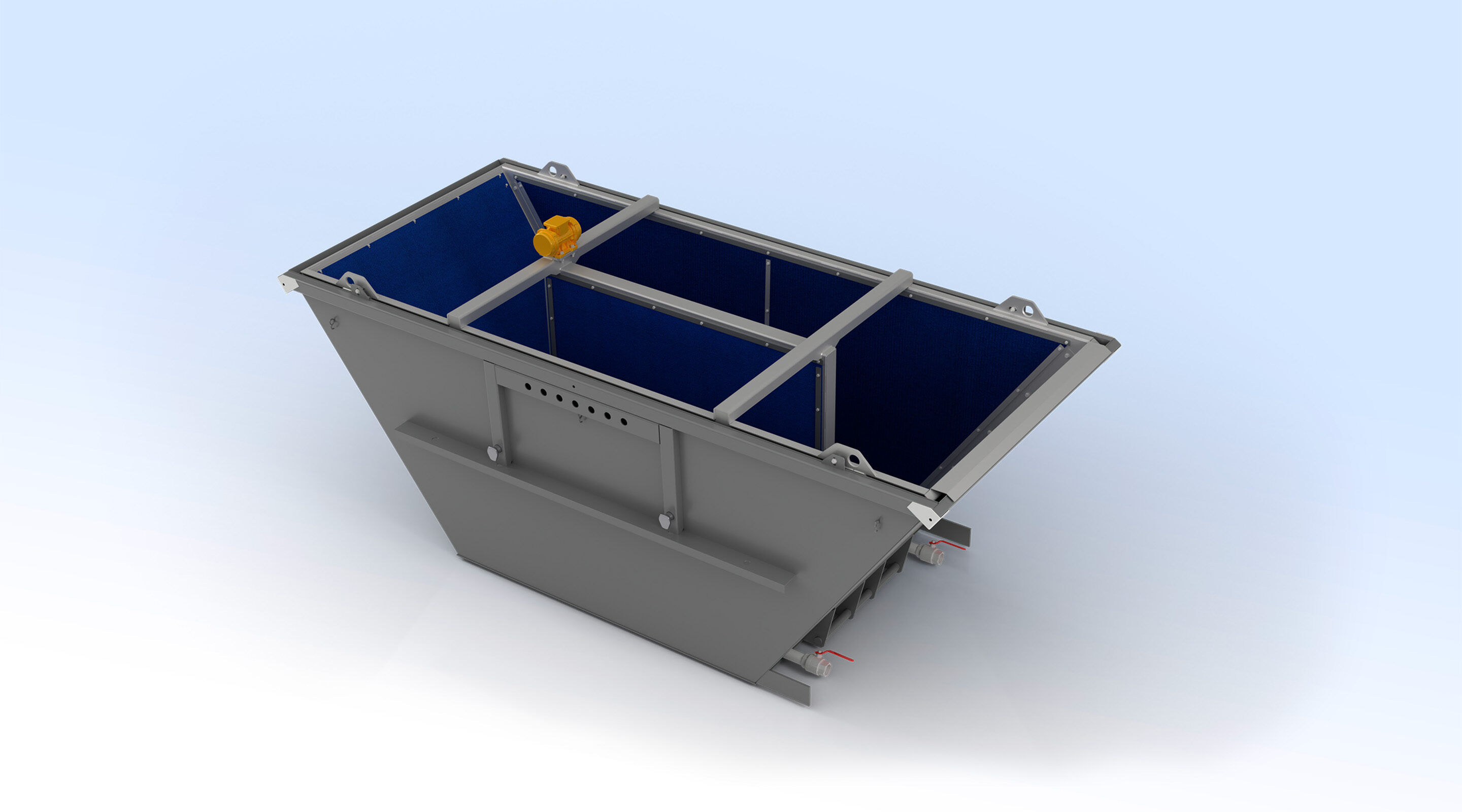 Entwässerungscontainer Flotationsanlage